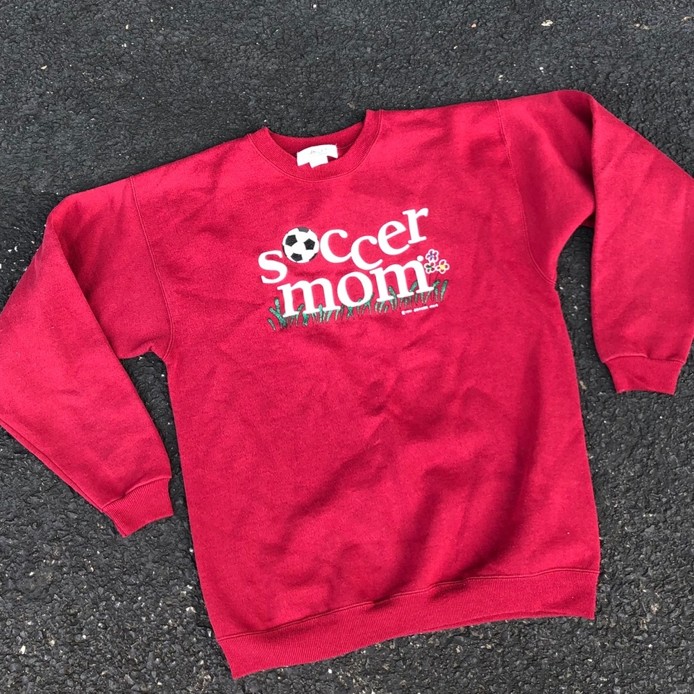 Vintage 1991 crewneck soccer mom USA made medium